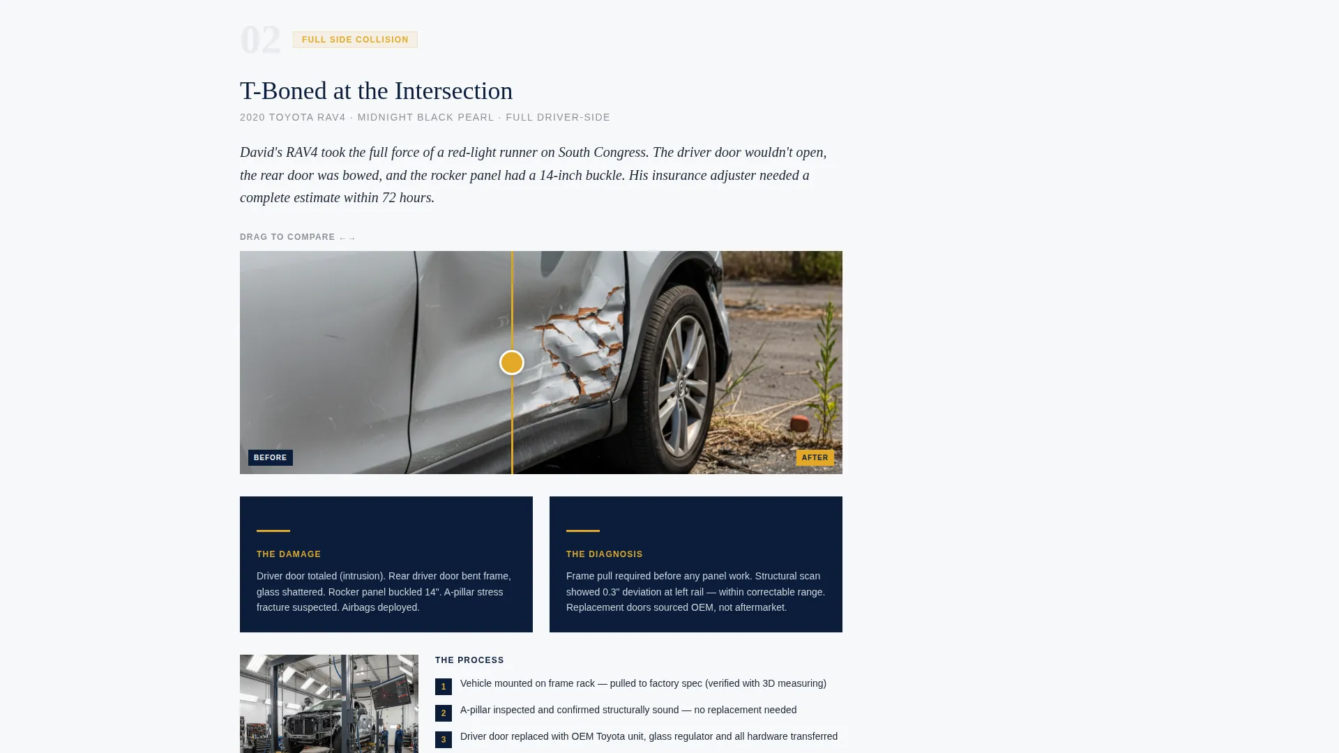 Auto Body Shop Local SEO Landing Page Template