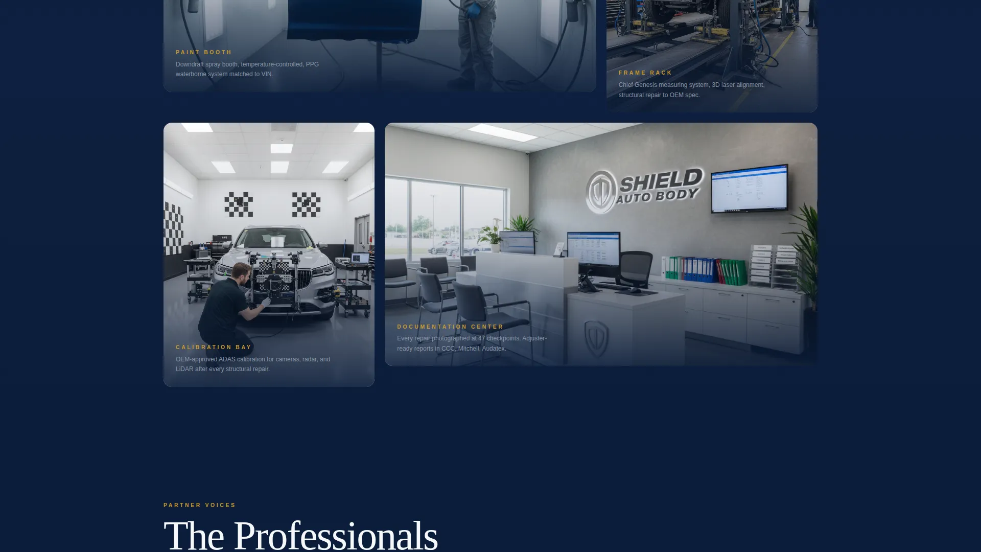 Auto Body Shop Referral Partner Landing Page