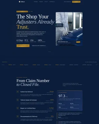 Auto Body Shop Referral Partner Landing Page