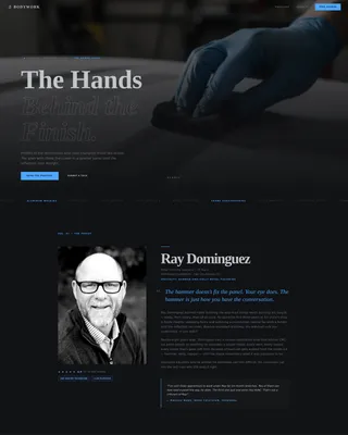 Auto Body Technician Reviews Landing Page Template