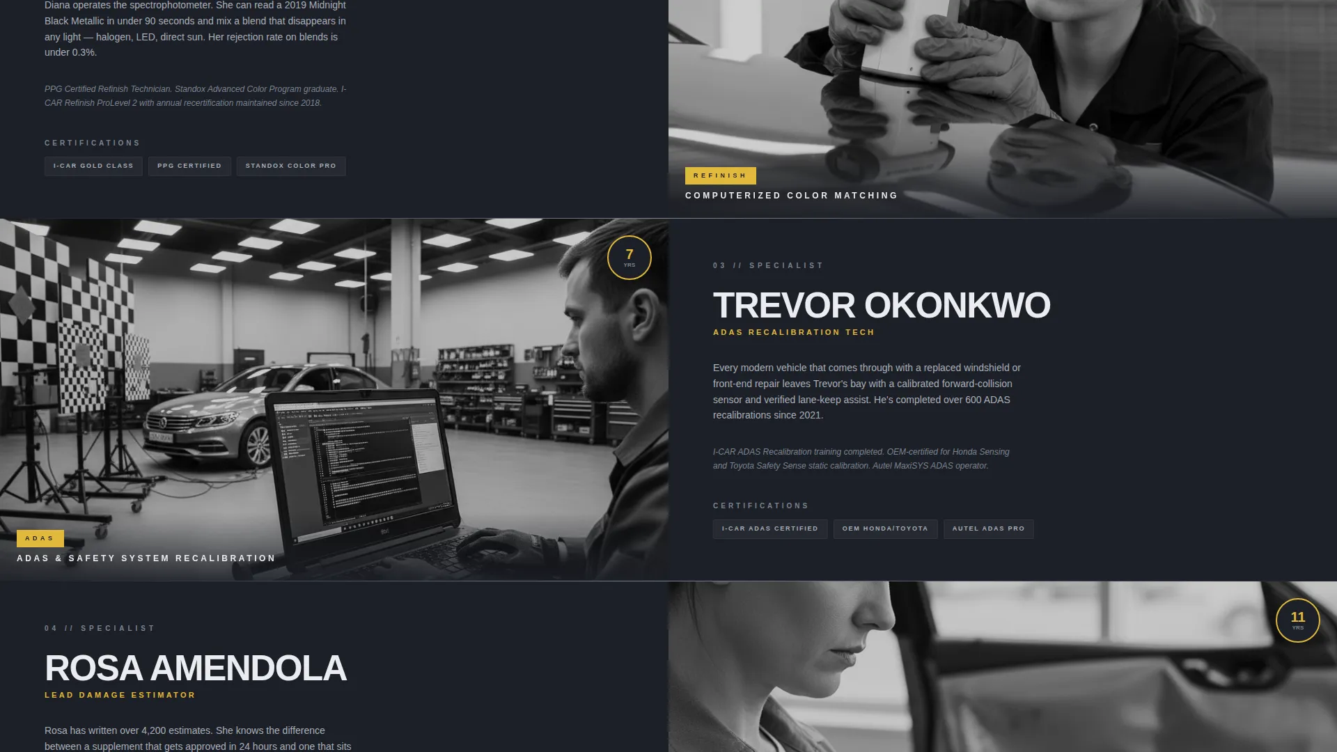 Auto Body Shop Landing Page Template