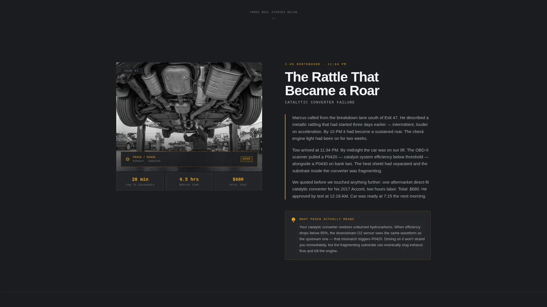Emergency Auto Mechanic Landing Page Template