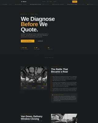 Emergency Auto Mechanic Landing Page Template
