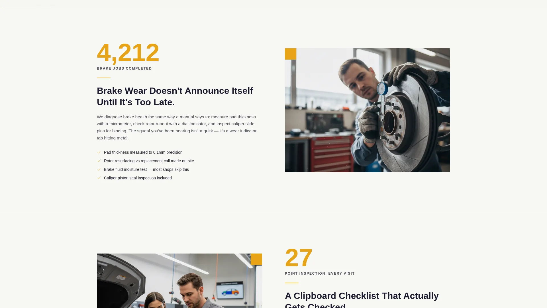 Licensed Auto Repair Landing Page Template
