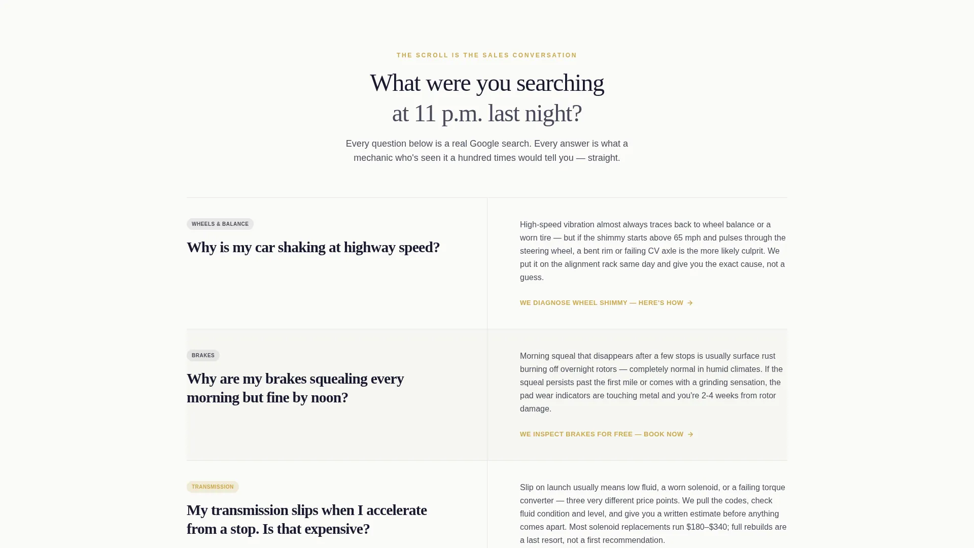 Auto Mechanic Local SEO Landing Page Template