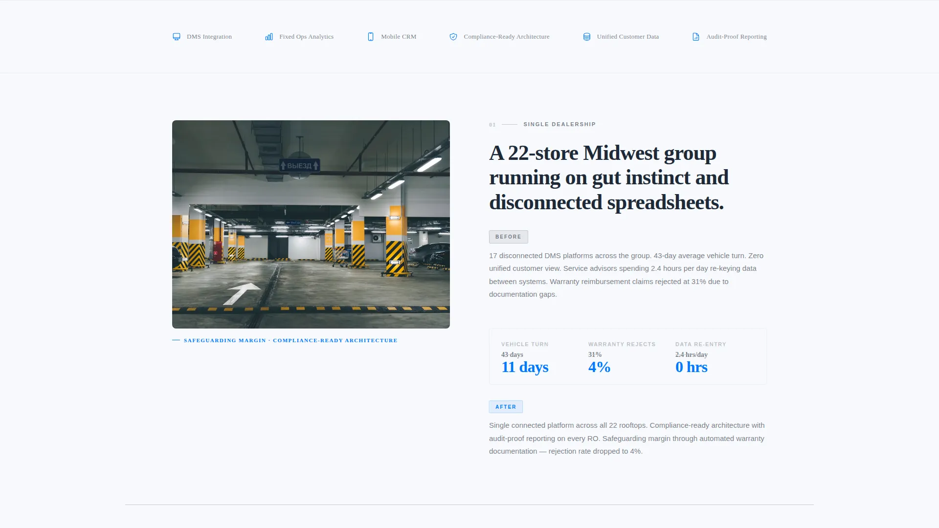 Automotive Consulting Landing Page Template