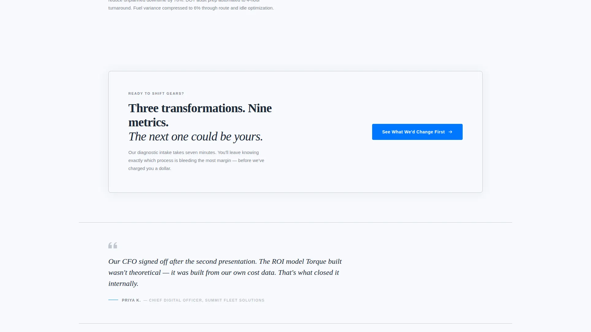 Automotive Consulting Landing Page Template