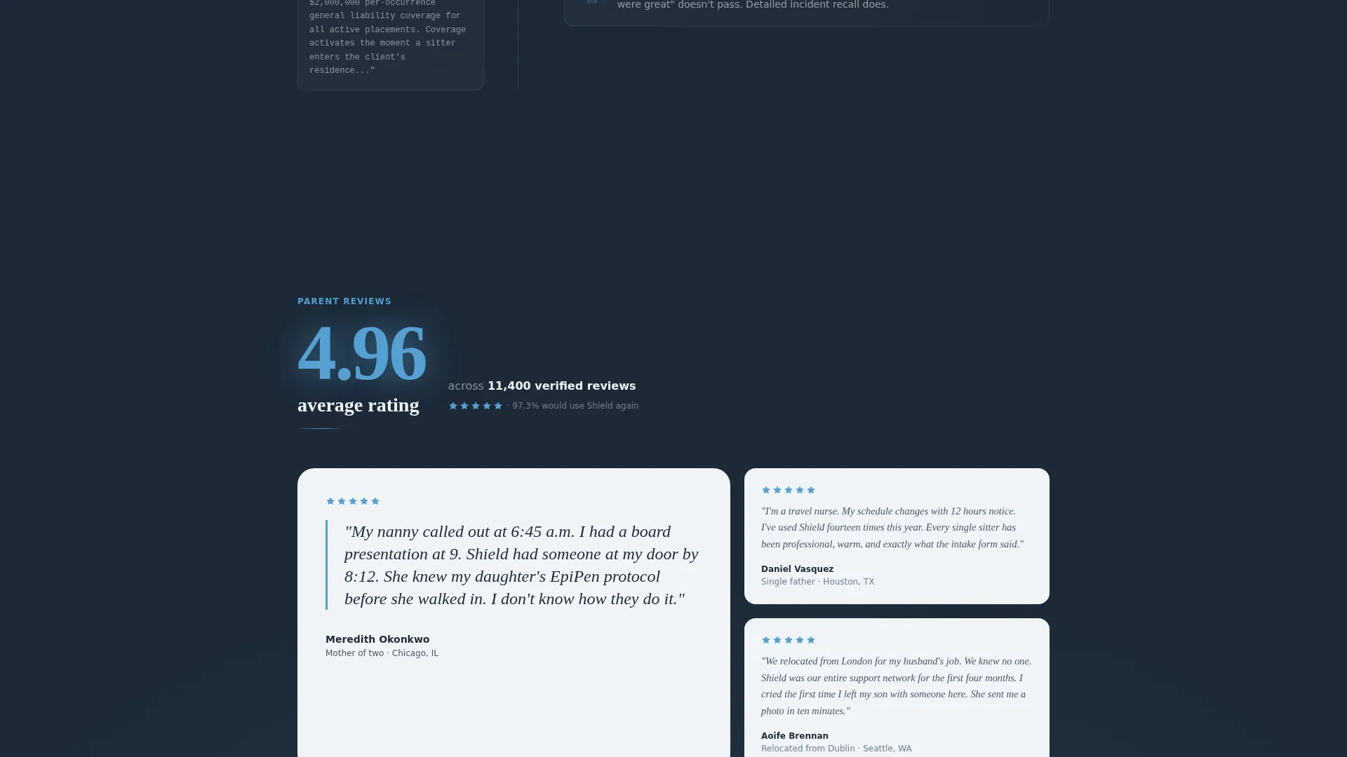 Emergency Babysitting Service Landing Page Template