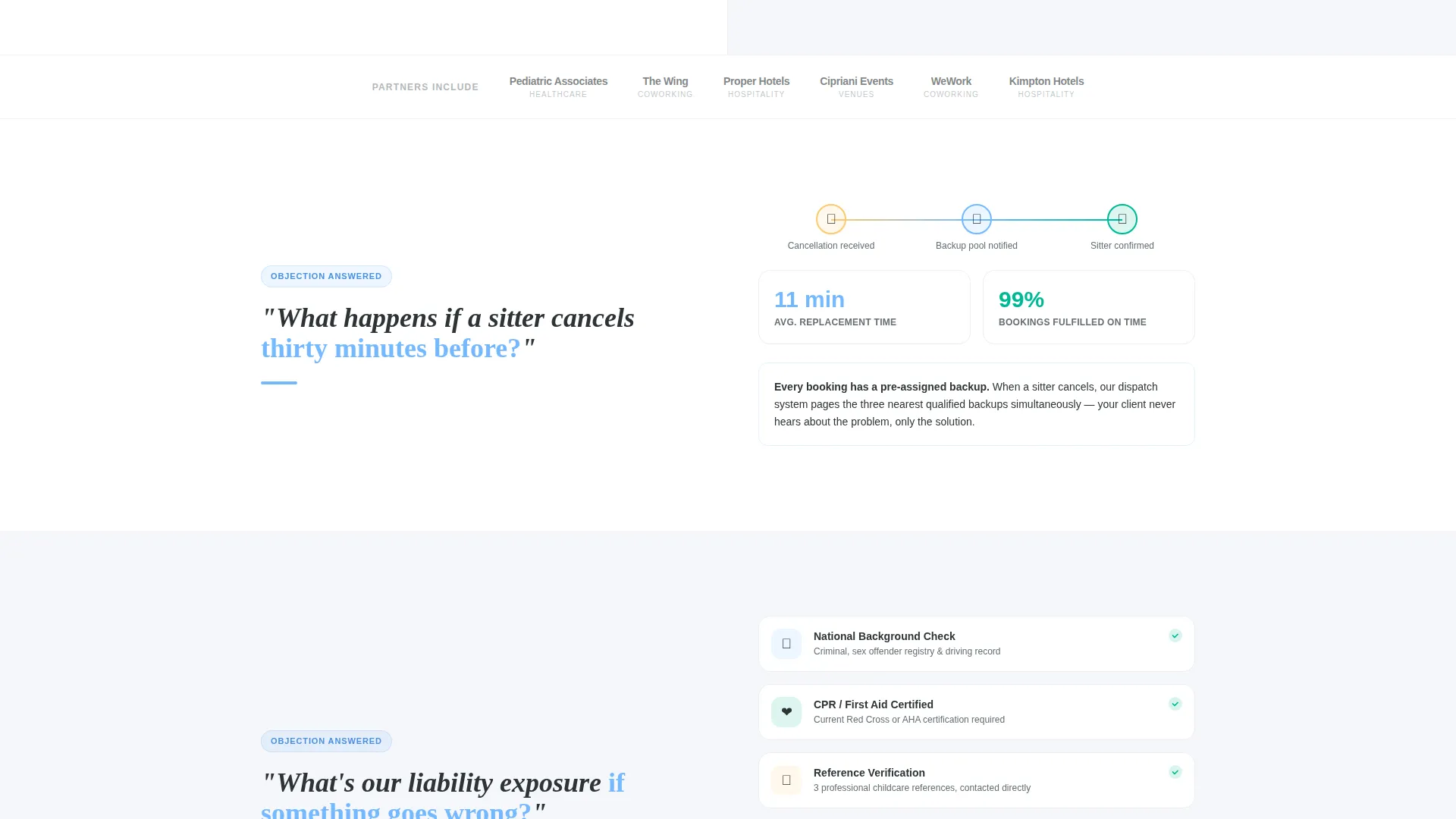 Reliable Childcare Provider Landing Page Template