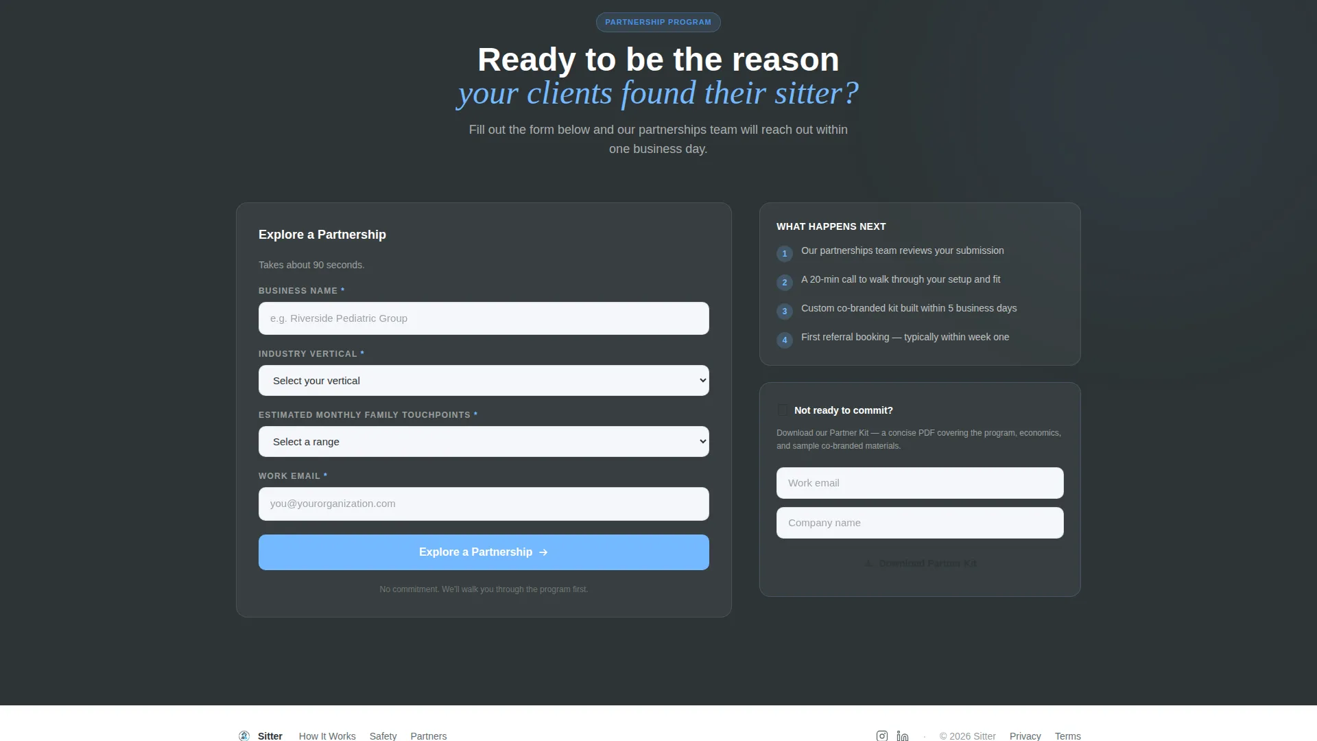 Reliable Childcare Provider Landing Page Template