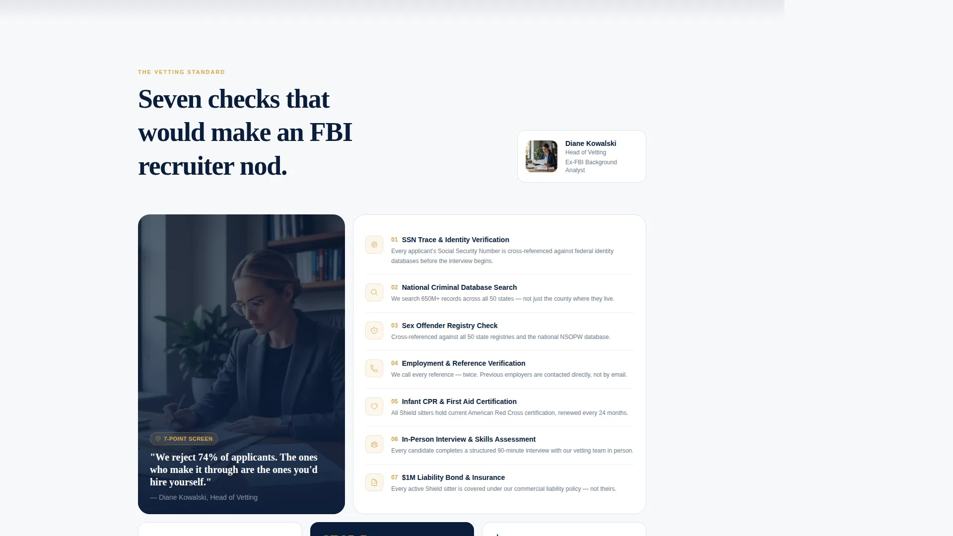 Babysitting Service Marketing Booking Website Template
