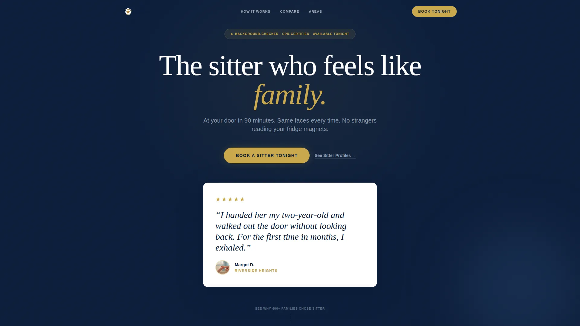 Verified Family Care Landing Page Template