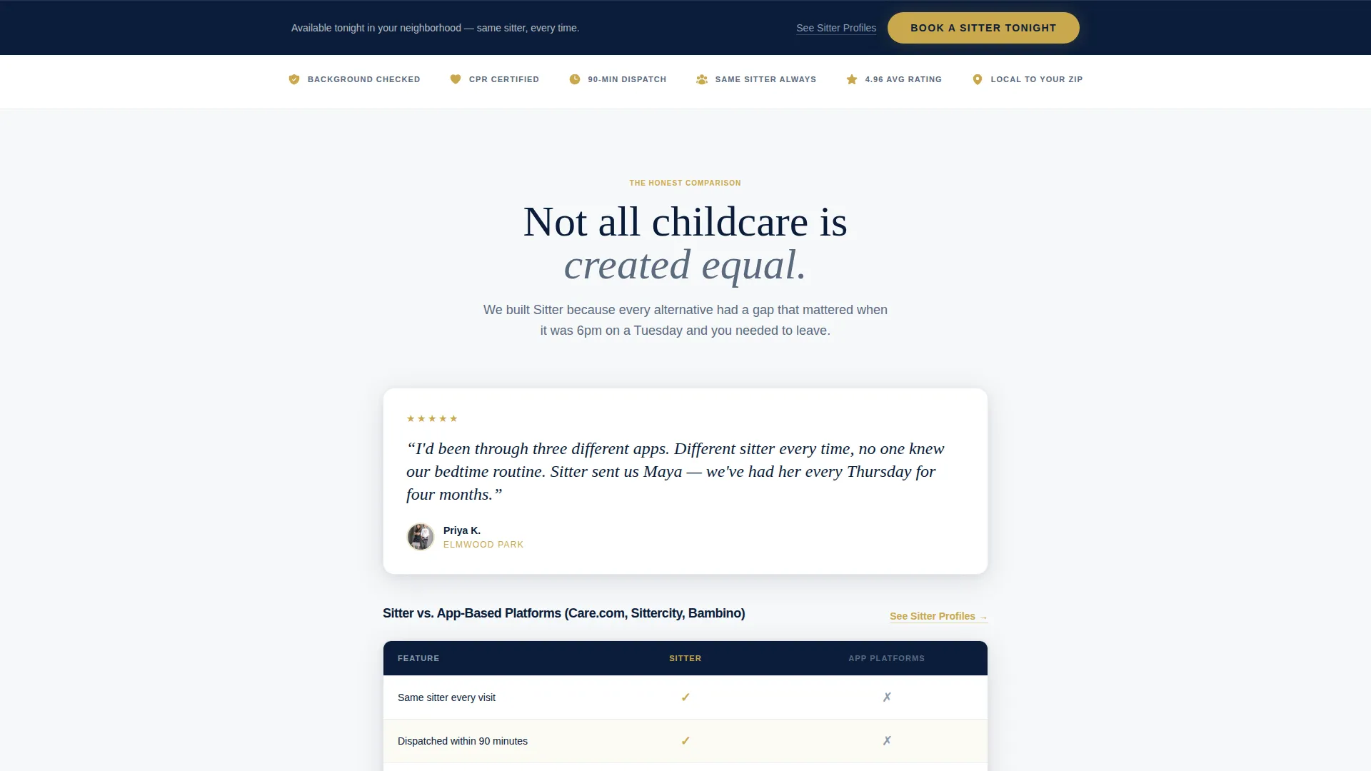Verified Family Care Landing Page Template