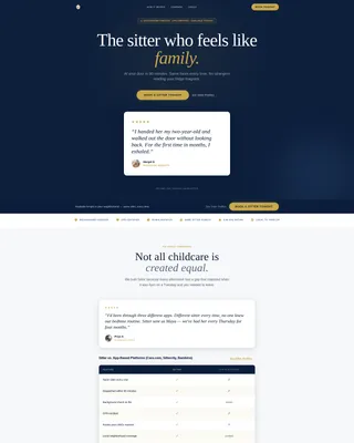 Verified Family Care Landing Page Template