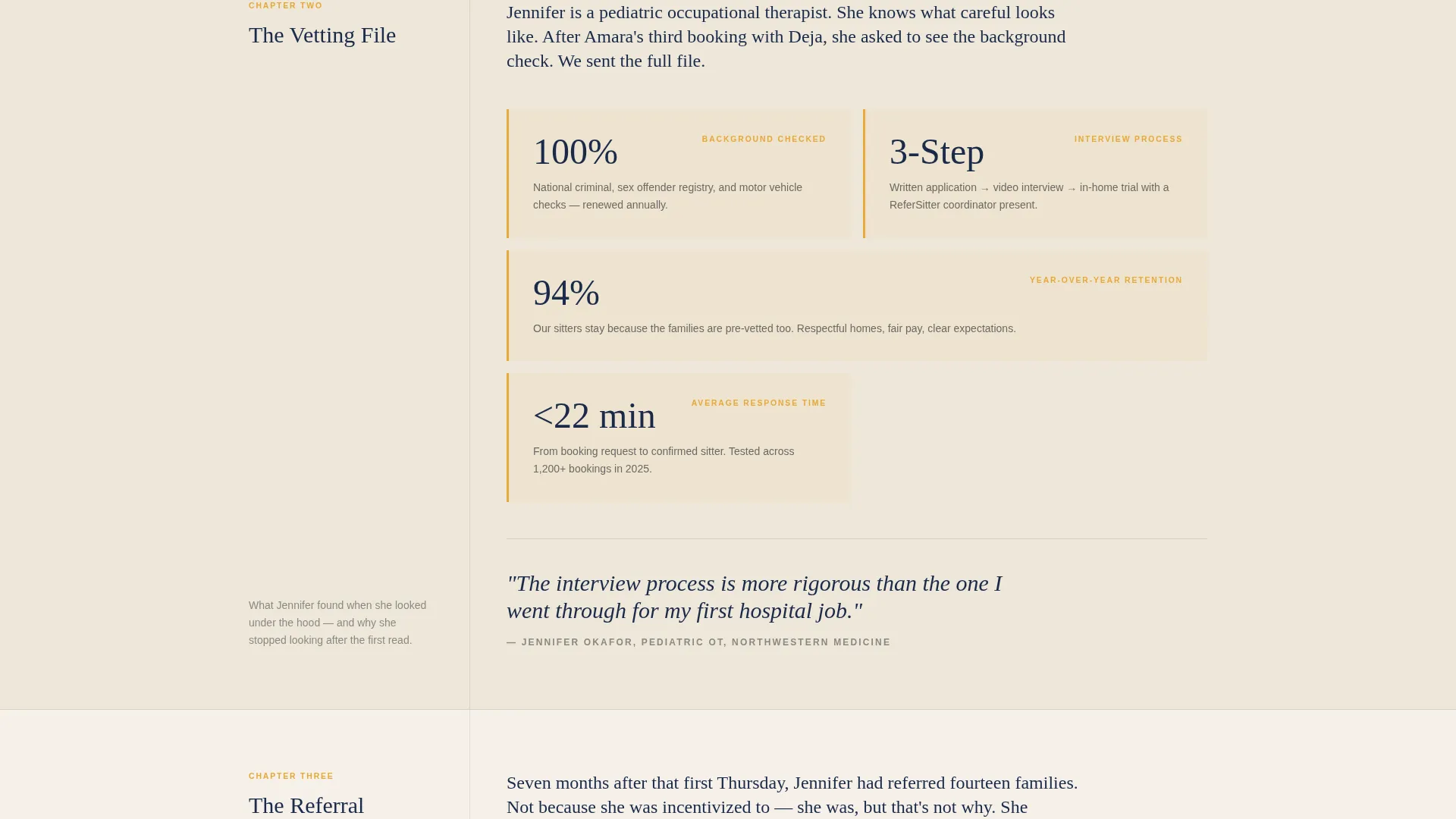 Babysitting Referral Program Landing Page Template