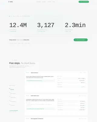 Background Check Landing Page Template