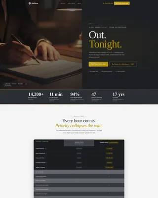 Bail Bondsman Landing Page Template
