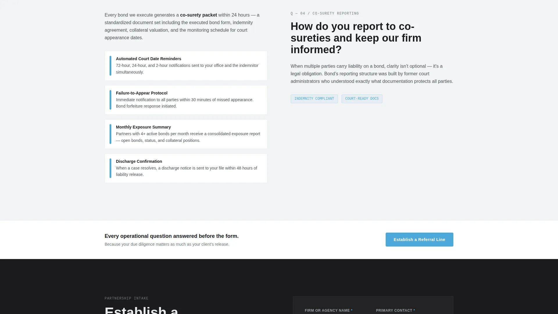 Bail Bondsman B2B Landing Page Template
