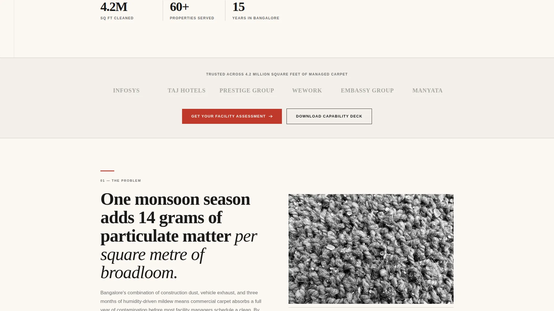 Editorial Carpetcleaning | Free Website Template | Rocket