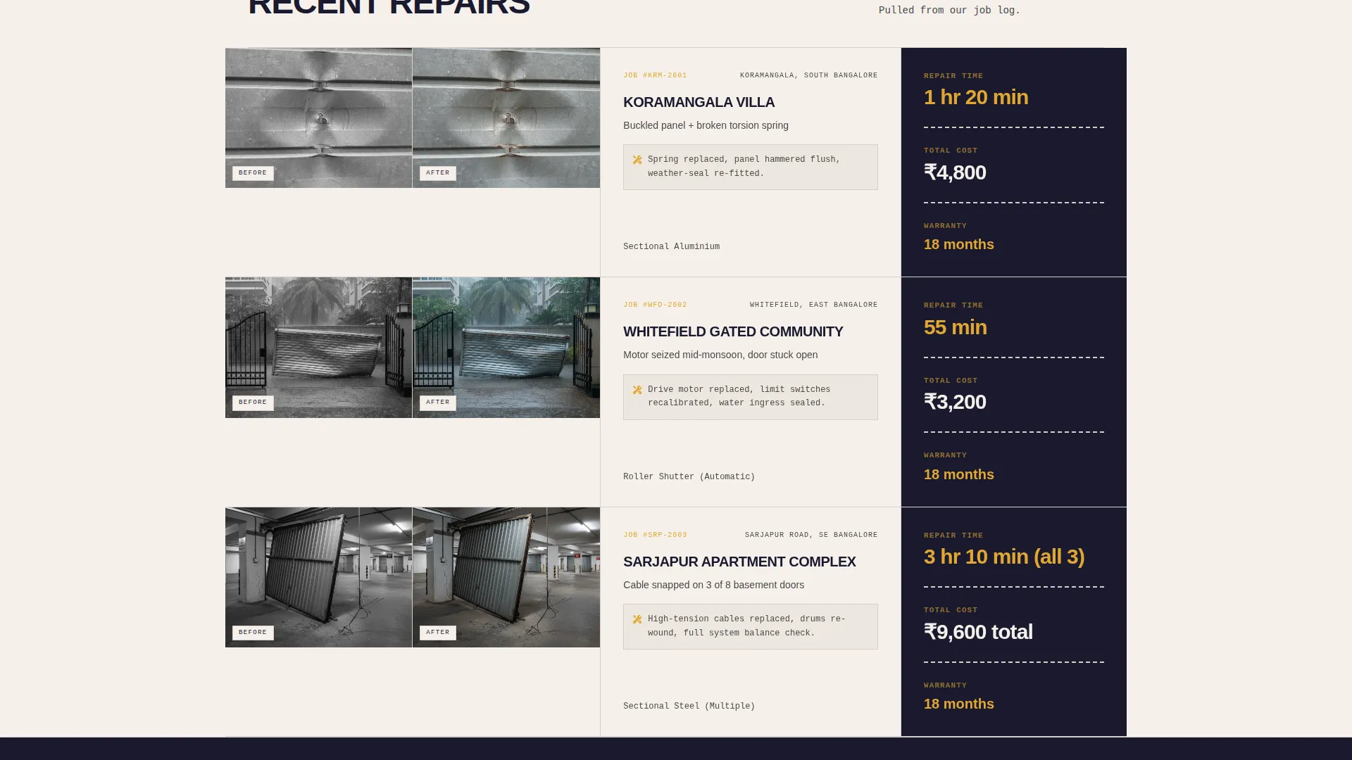 Authoritative Garage-Door Installation | Free Website Template | Rocket