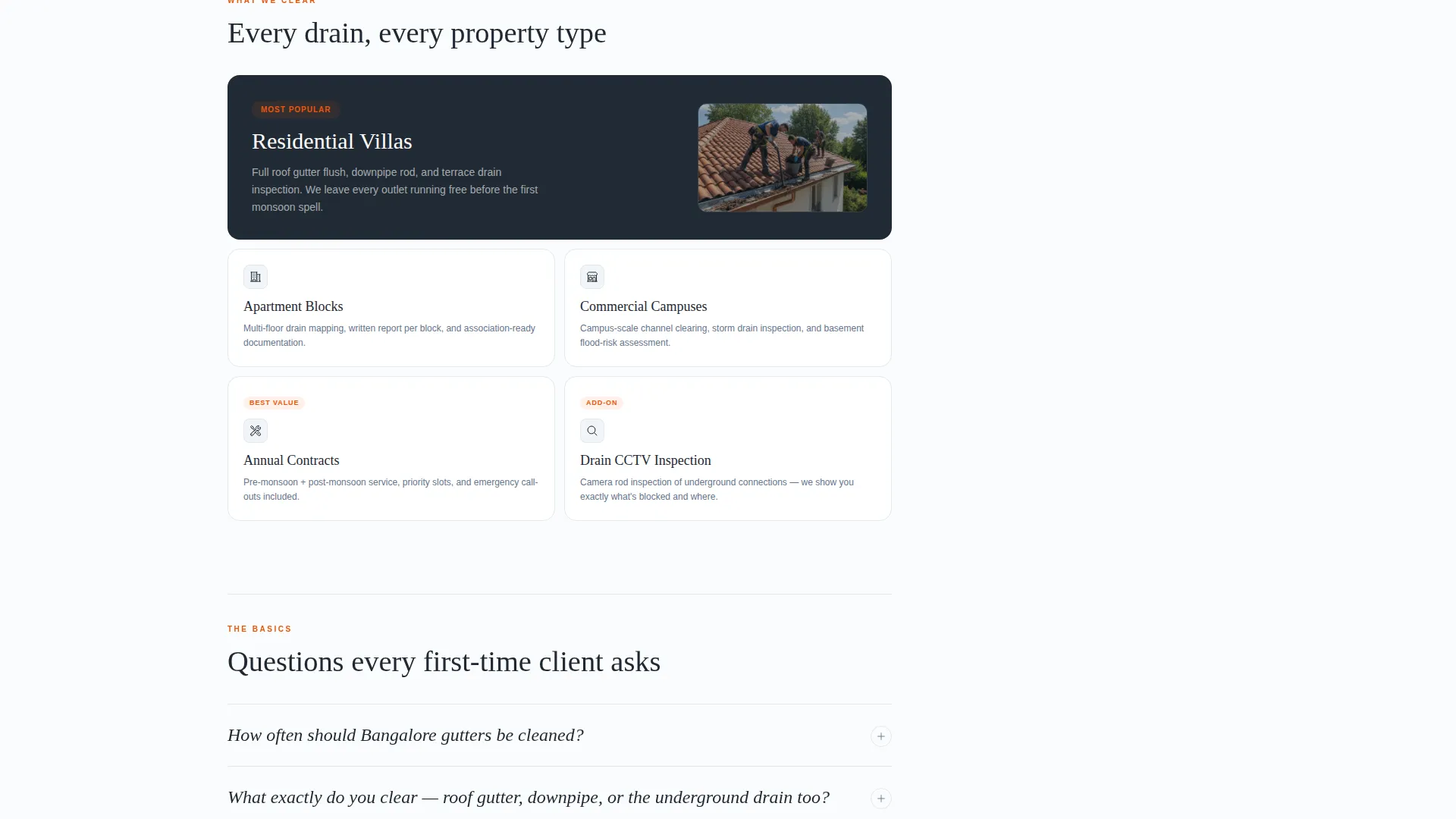 Editorial Guttercleaning | Free Website Template | Rocket