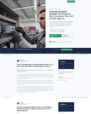 Compliant Handyman | Free Website Template | Rocket
