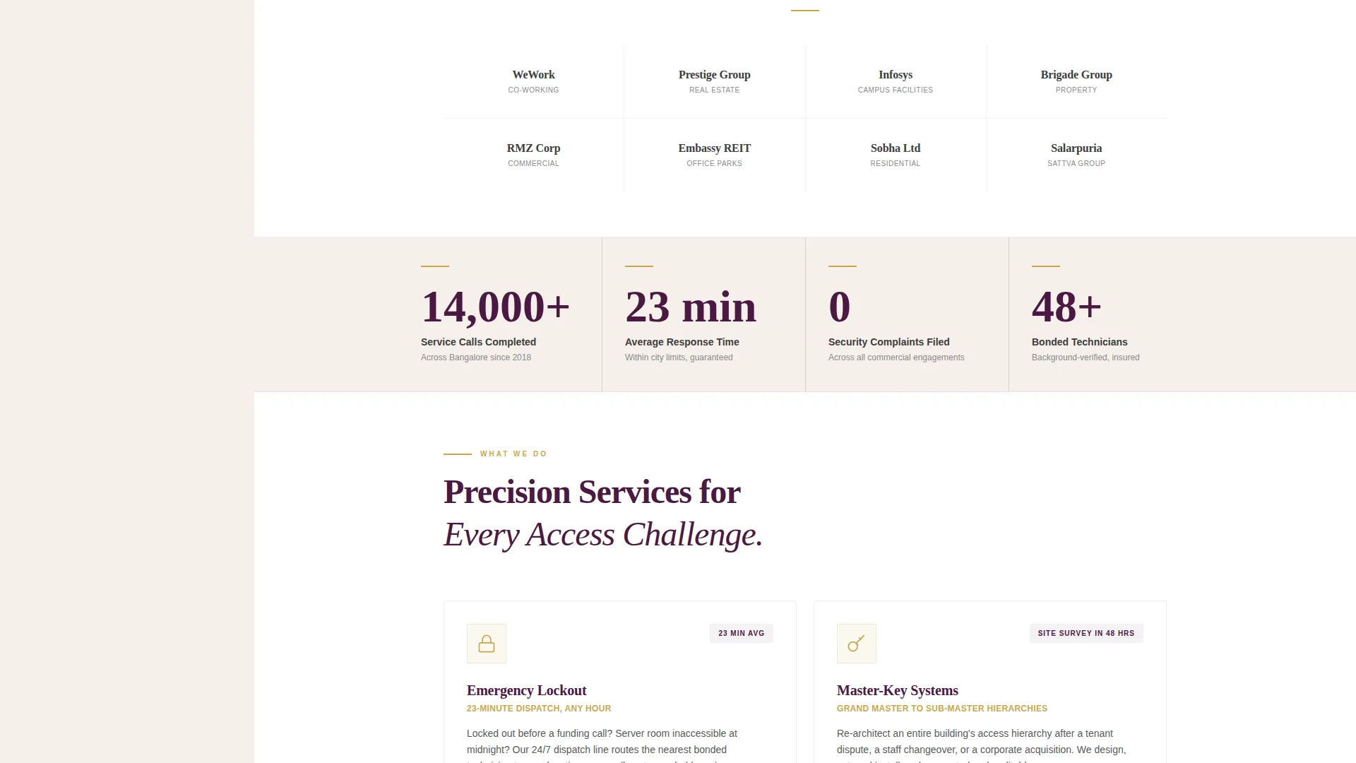 Trusted Locksmith | Free Website Template | Rocket