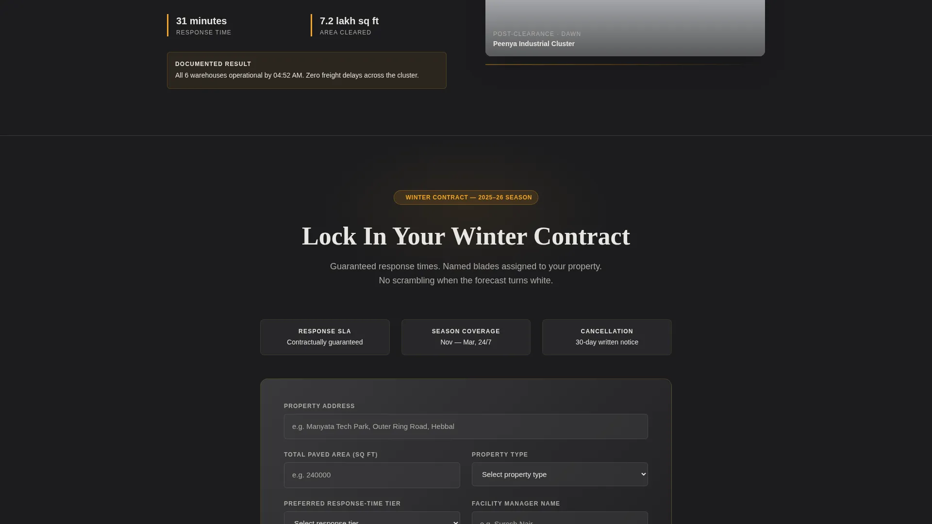 Reliable Snowremoval | Free Website Template | Rocket