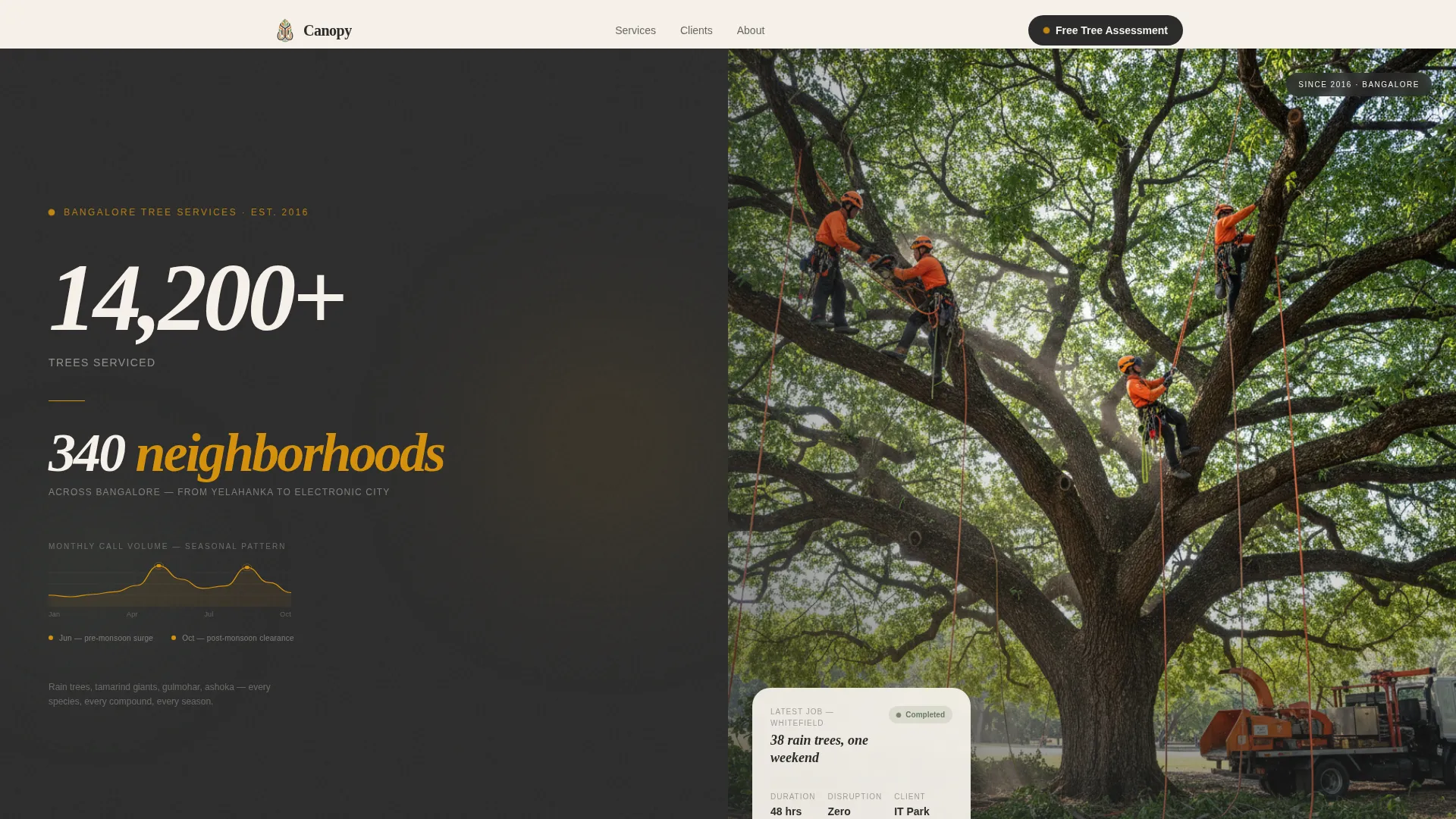 Authoritative Treeservice | Free Website Template | Rocket
