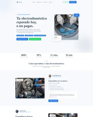 Trusted Appliance | Free Website Template | Rocket