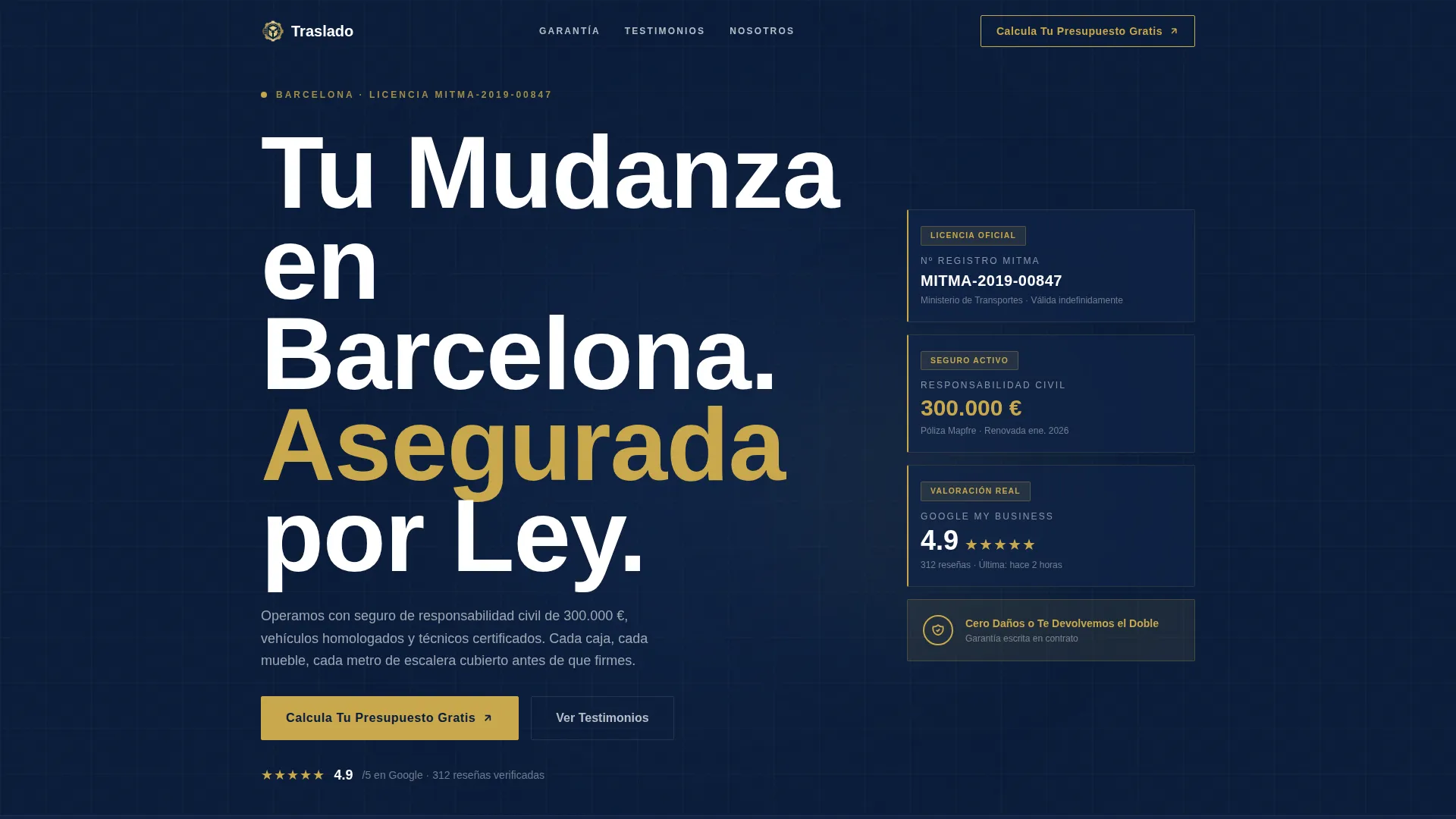 Trusted Moving | Free Website Template | Rocket