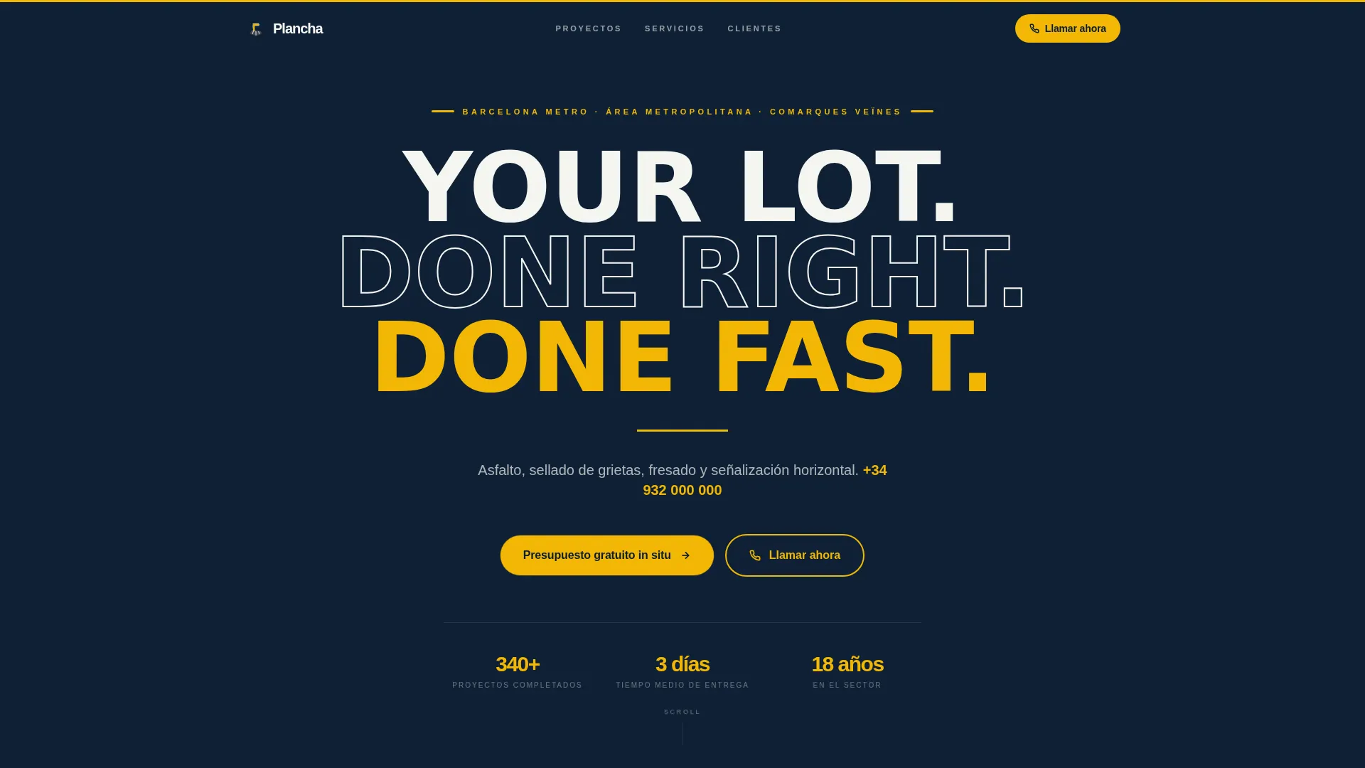 Precision Paving | Free Website Template | Rocket