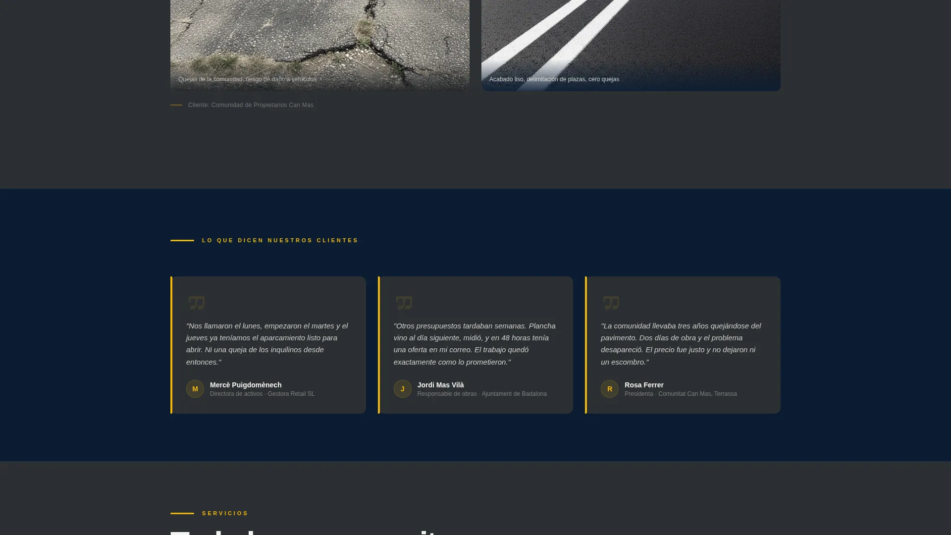 Precision Paving | Free Website Template | Rocket