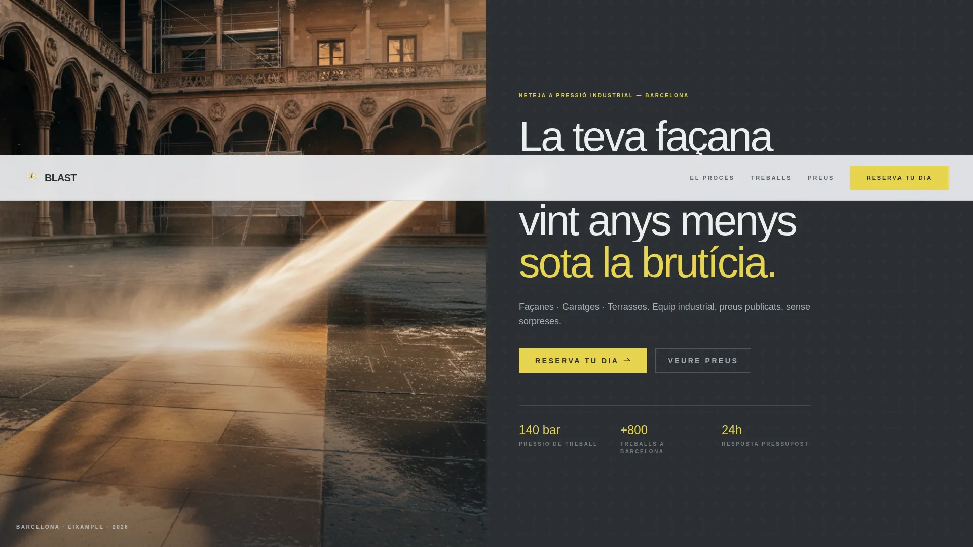 Industrial Pressurewashing | Free Website Template | Rocket