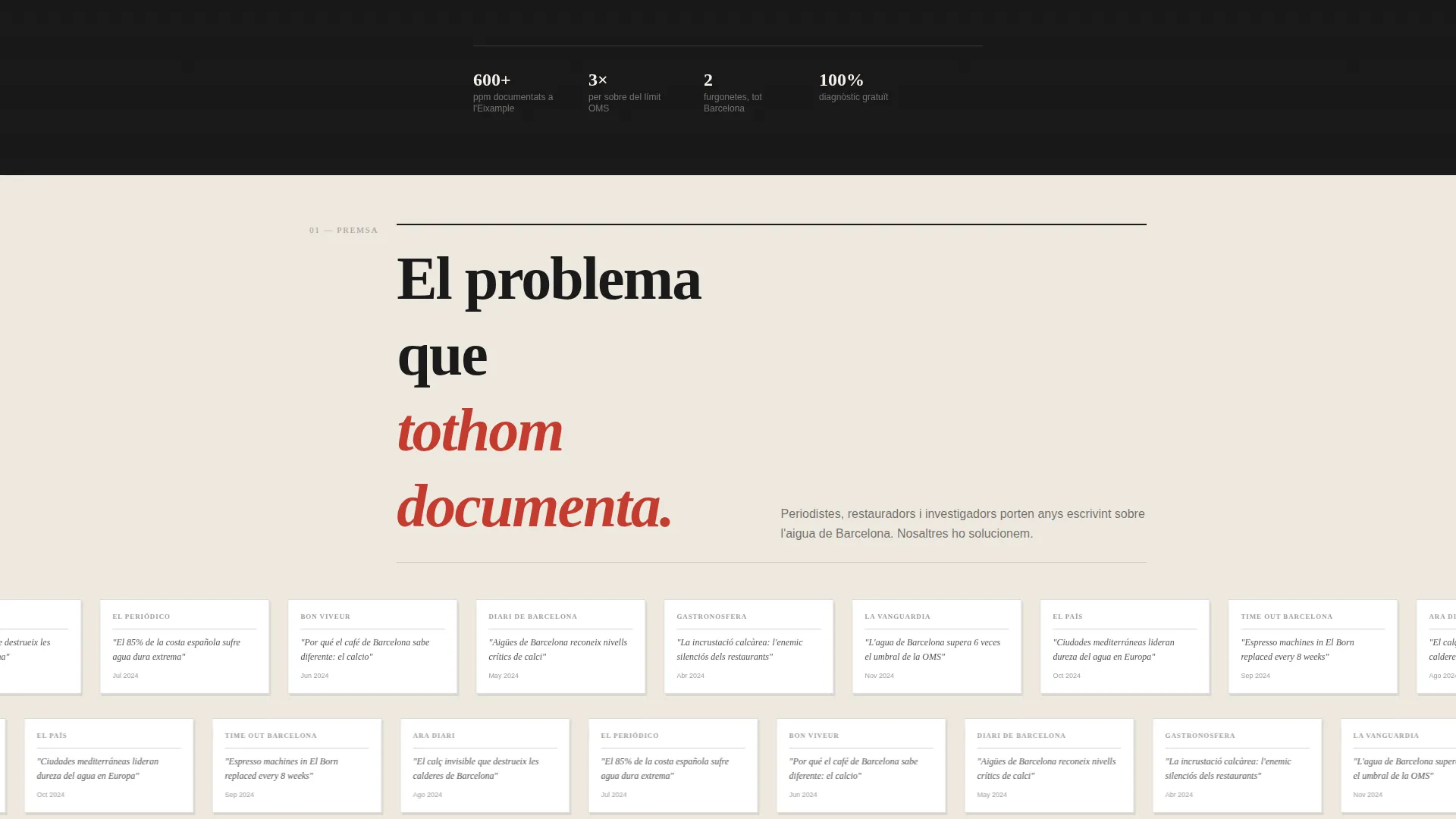 Editorial Watersoftener | Free Website Template | Rocket