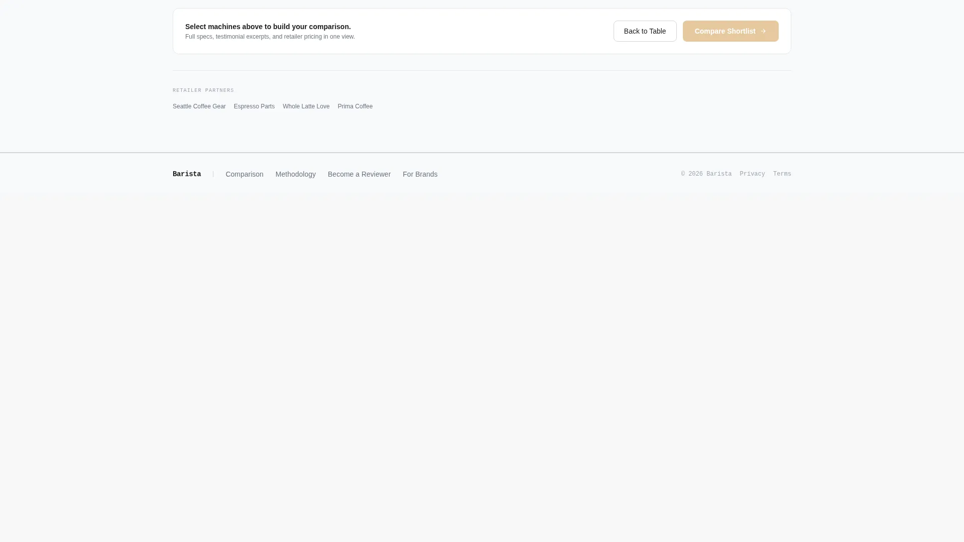 Precision Equipment Comparison Landing Page Template