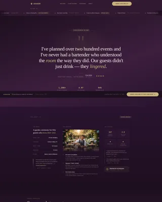 Bartender Reviews & Testimonials Landing Page