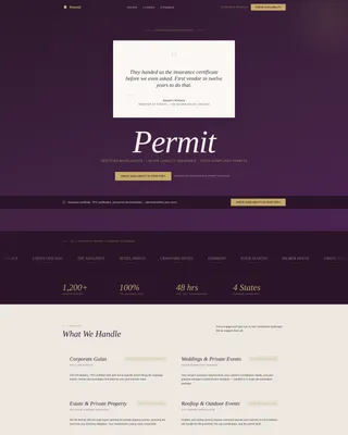Bartender Service Area Landing Page Template