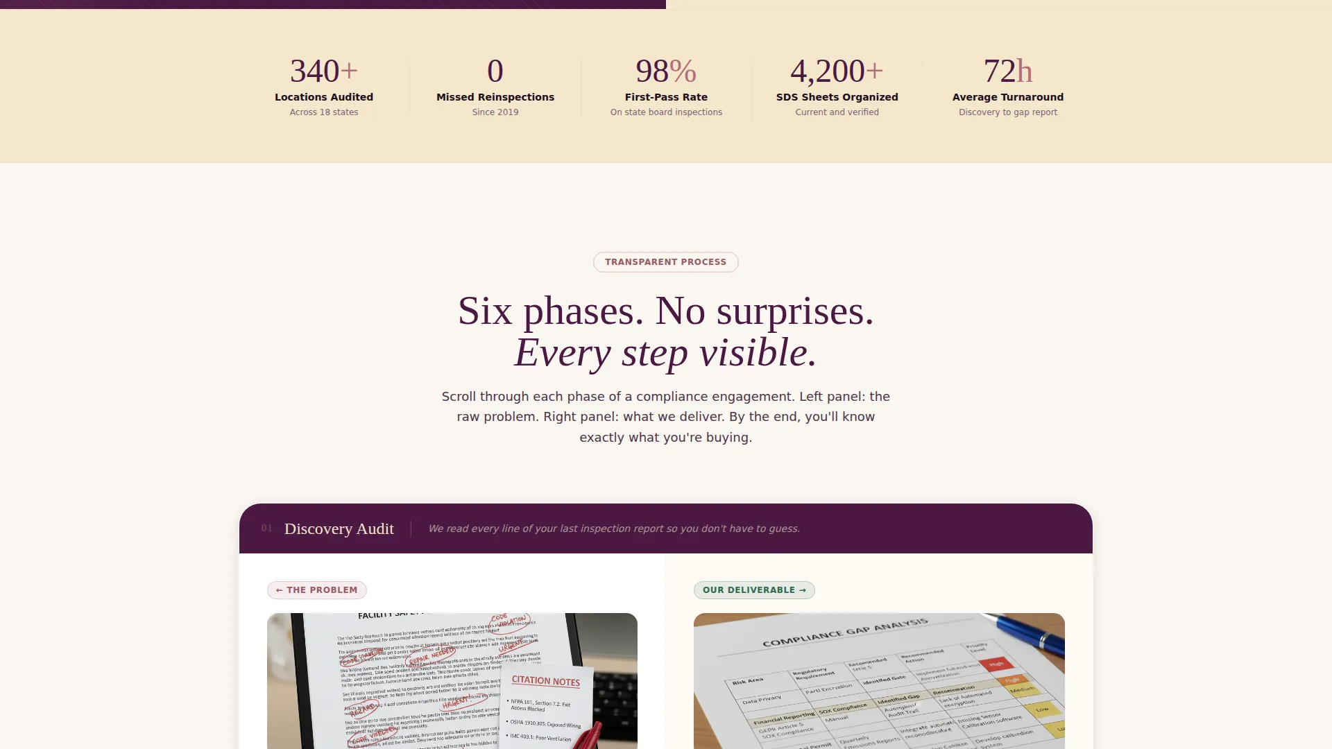 Salon Compliance Consultancy Landing Page Template