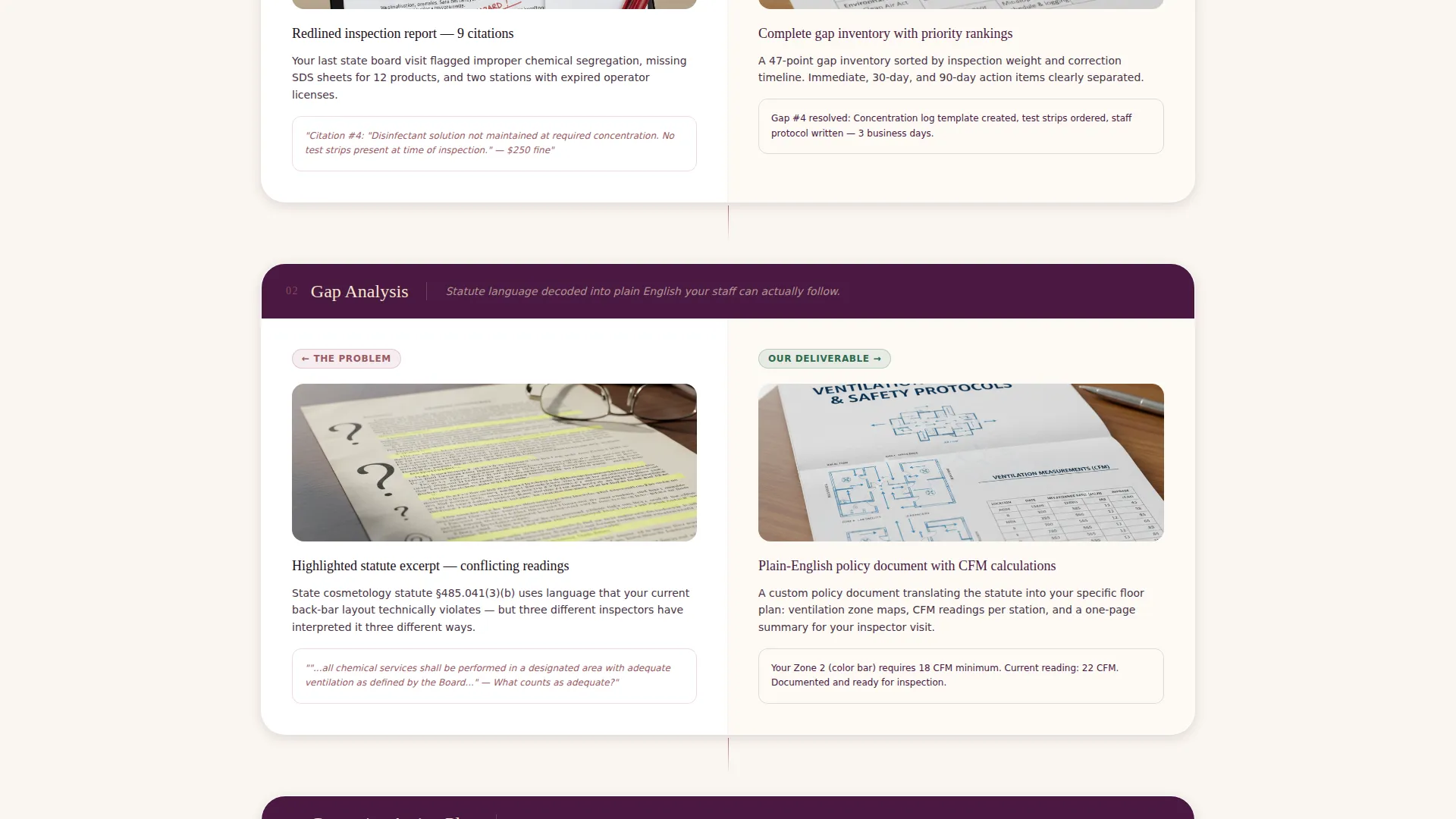 Salon Compliance Consultancy Landing Page Template