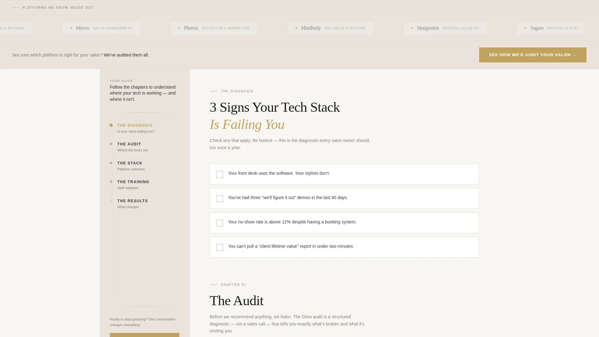 Beauty & Salon Tech Consultant Landing Page Template
