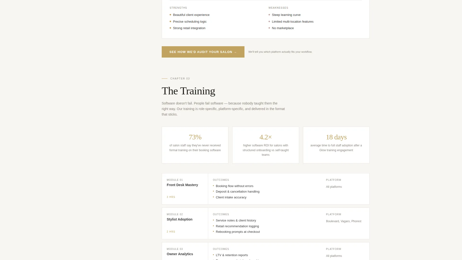 Beauty & Salon Tech Consultant Landing Page Template