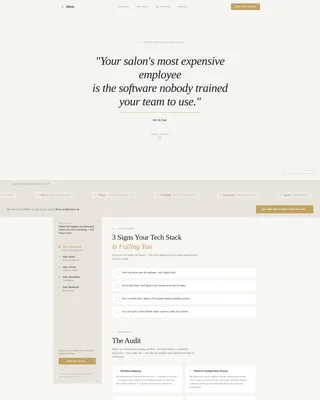 Beauty & Salon Tech Consultant Landing Page Template