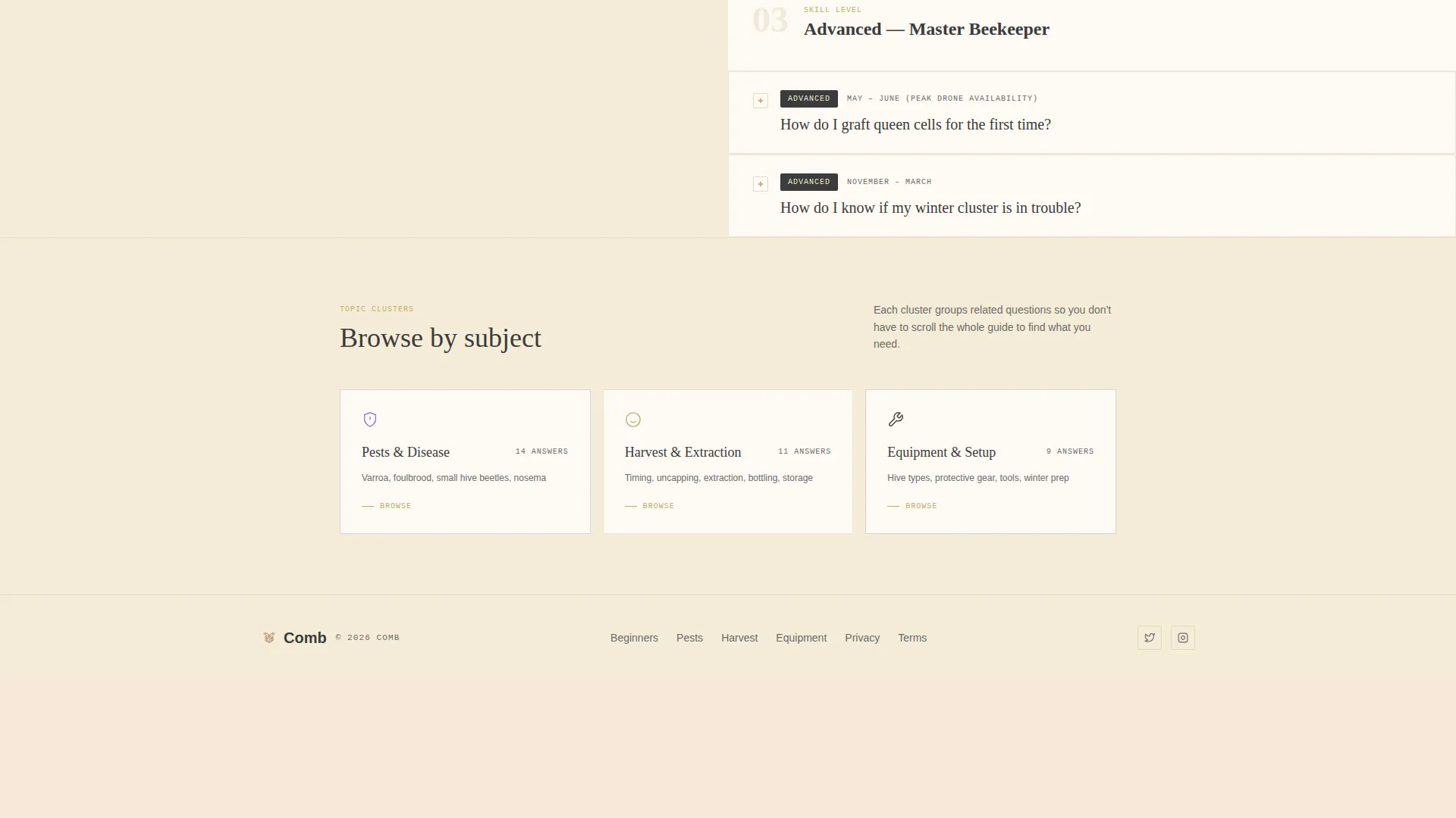 Beekeeper FAQ & Resource Landing Page Template