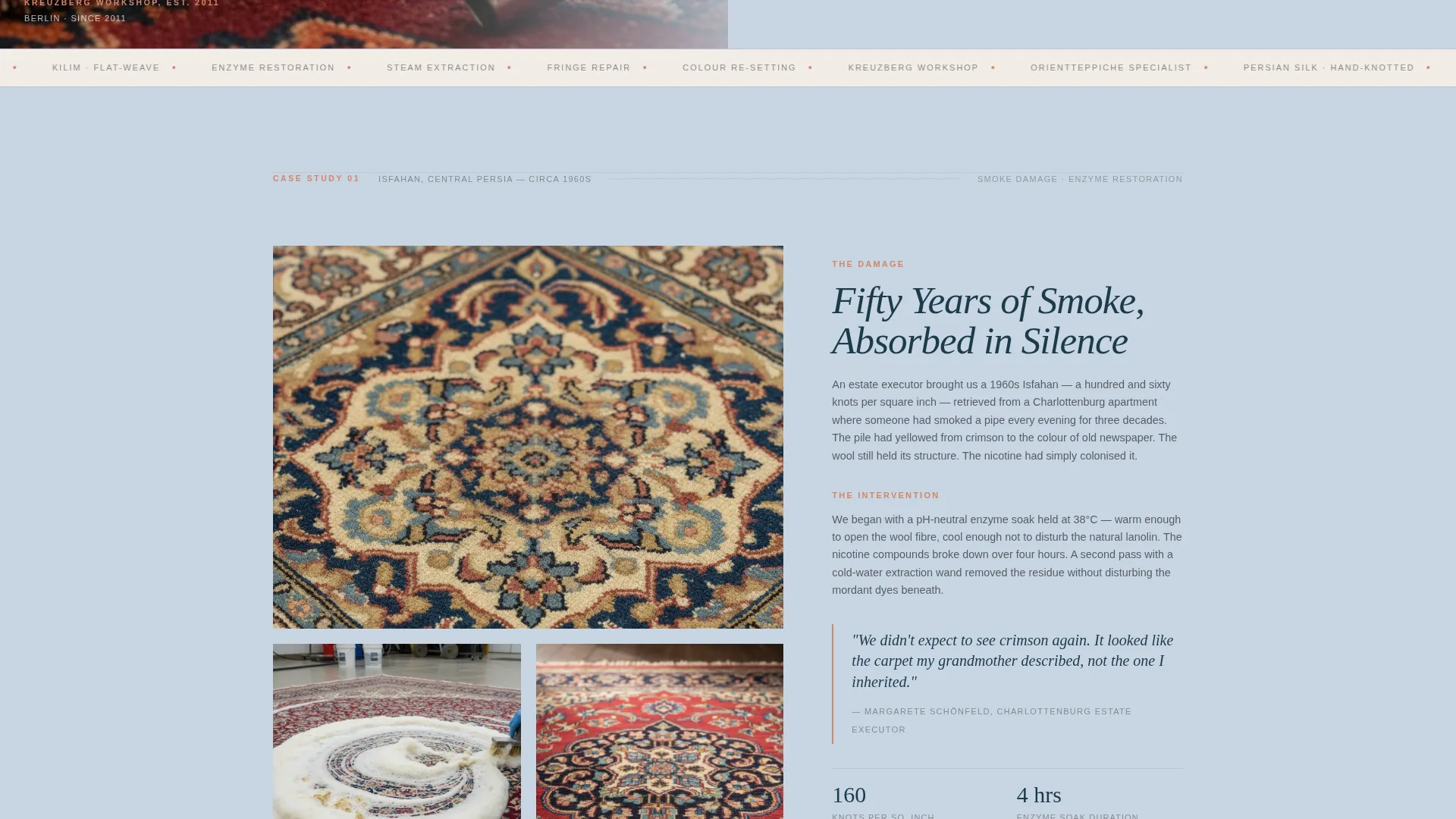 Editorial Carpetcleaning | Free Website Template | Rocket