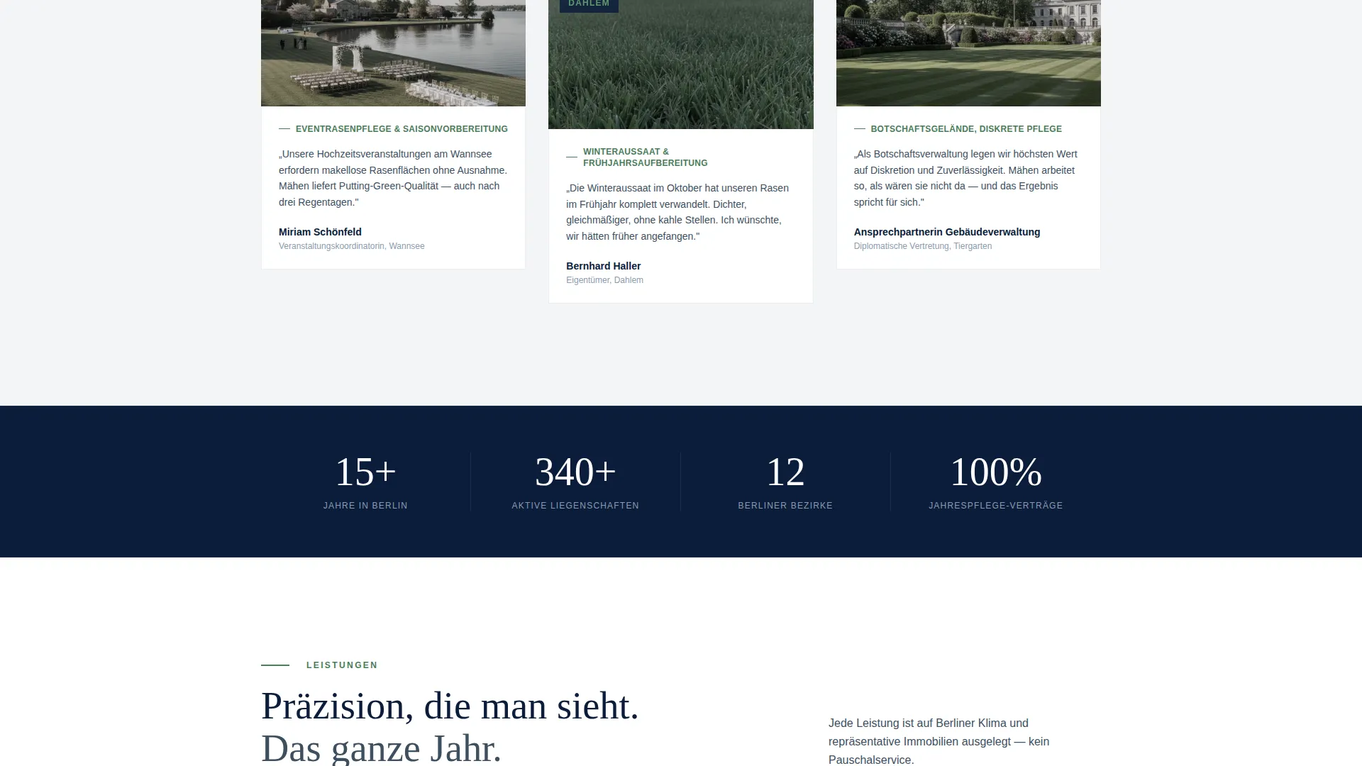 Precision Lawncare | Free Website Template | Rocket