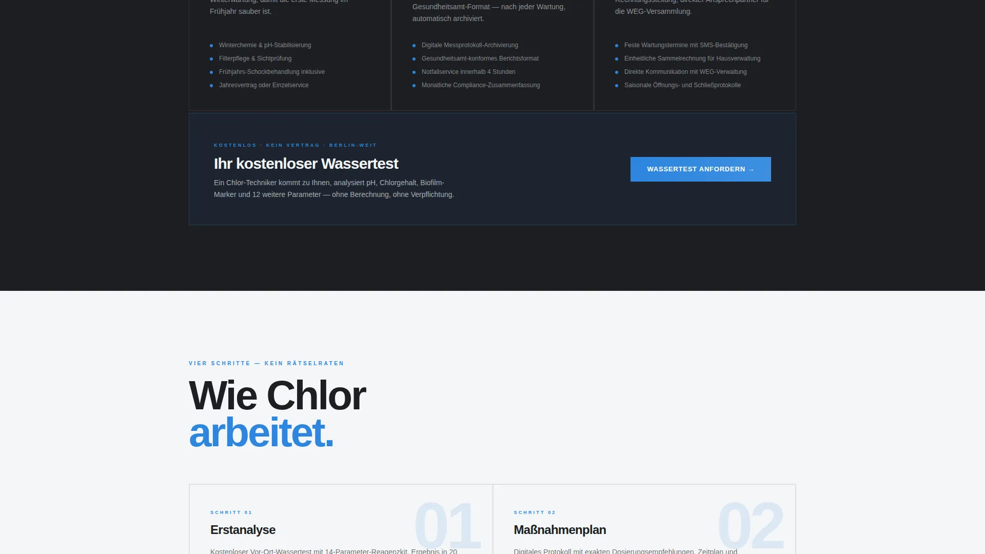 Crystalclear Poolcleaning | Free Website Template | Rocket