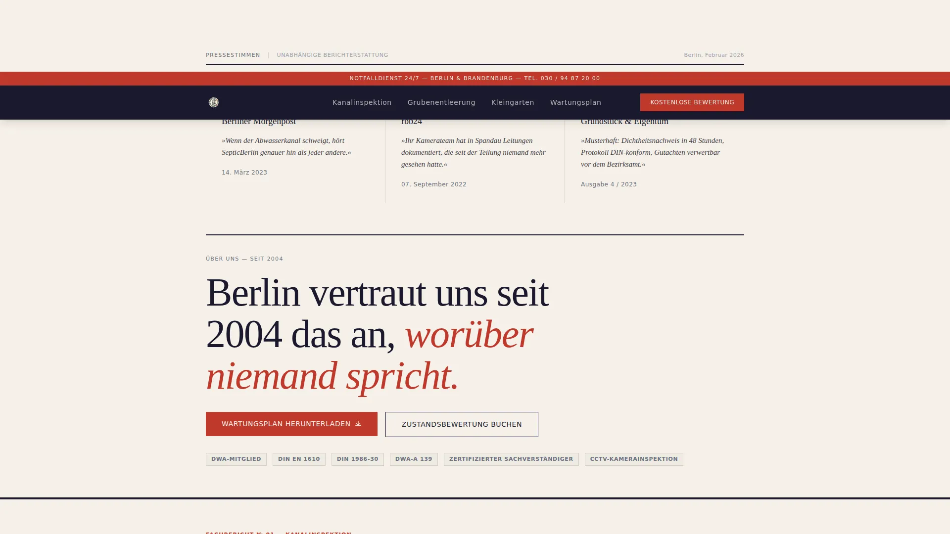 Precision Septic | Free Website Template | Rocket