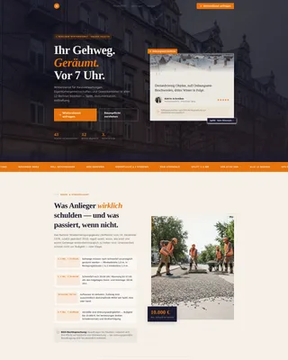 Authoritative Winterdienst | Free Website Template | Rocket