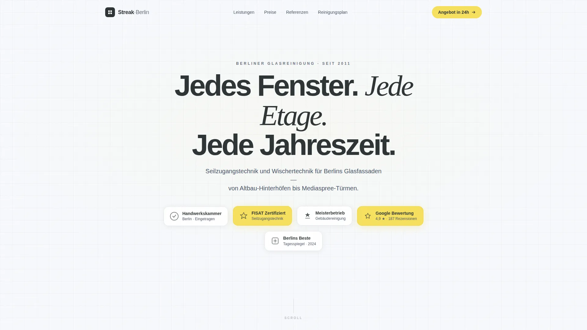 Trusted Windowcleaning | Free Website Template | Rocket
